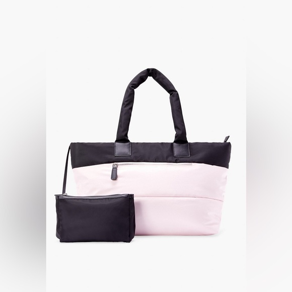 JustFab Nylon Color Block Tote Bag - Picture 1 of 11
